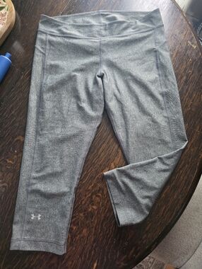 Under Armour Heather Gray Capri Performance Leggings